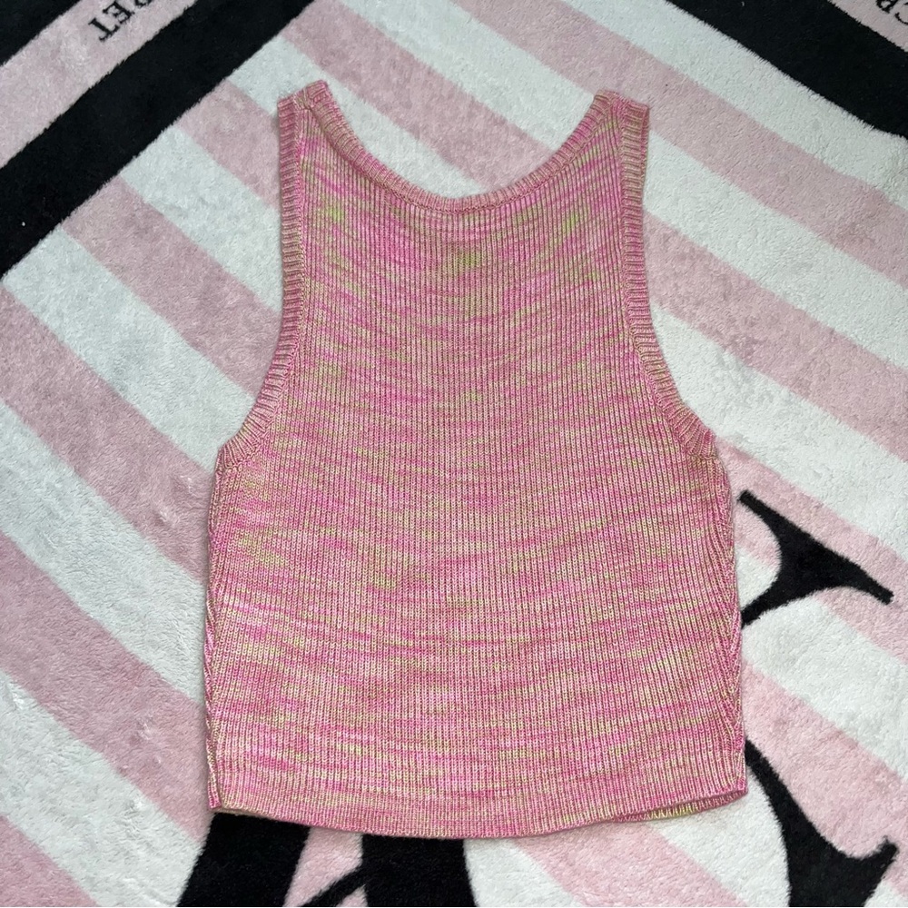 Pink Sweater Tank - Picture 3 of 3